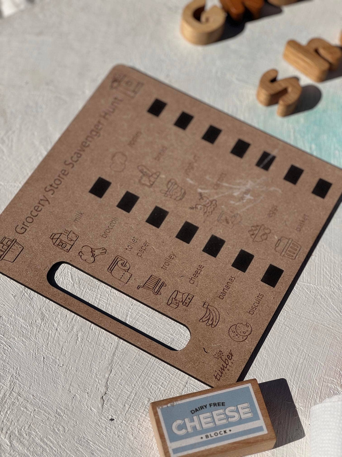 Grocery Store Scavenger Hunt Board - Timber Tots