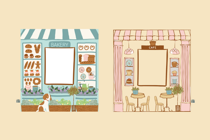 The Cozy Cube - Cafe/ Bakery Play Panel