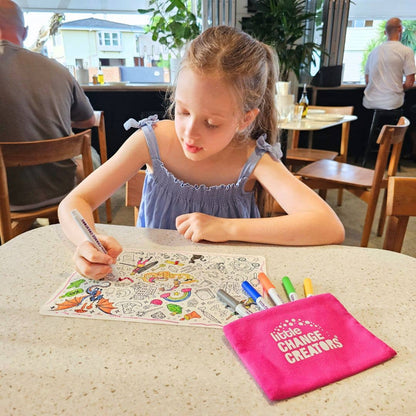 Little Change Creators - SPLASH! Pocket Silicone Colouring Mat
