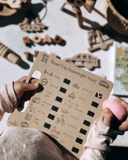 Road Trip Scavenger Hunt Board - Timber Tots