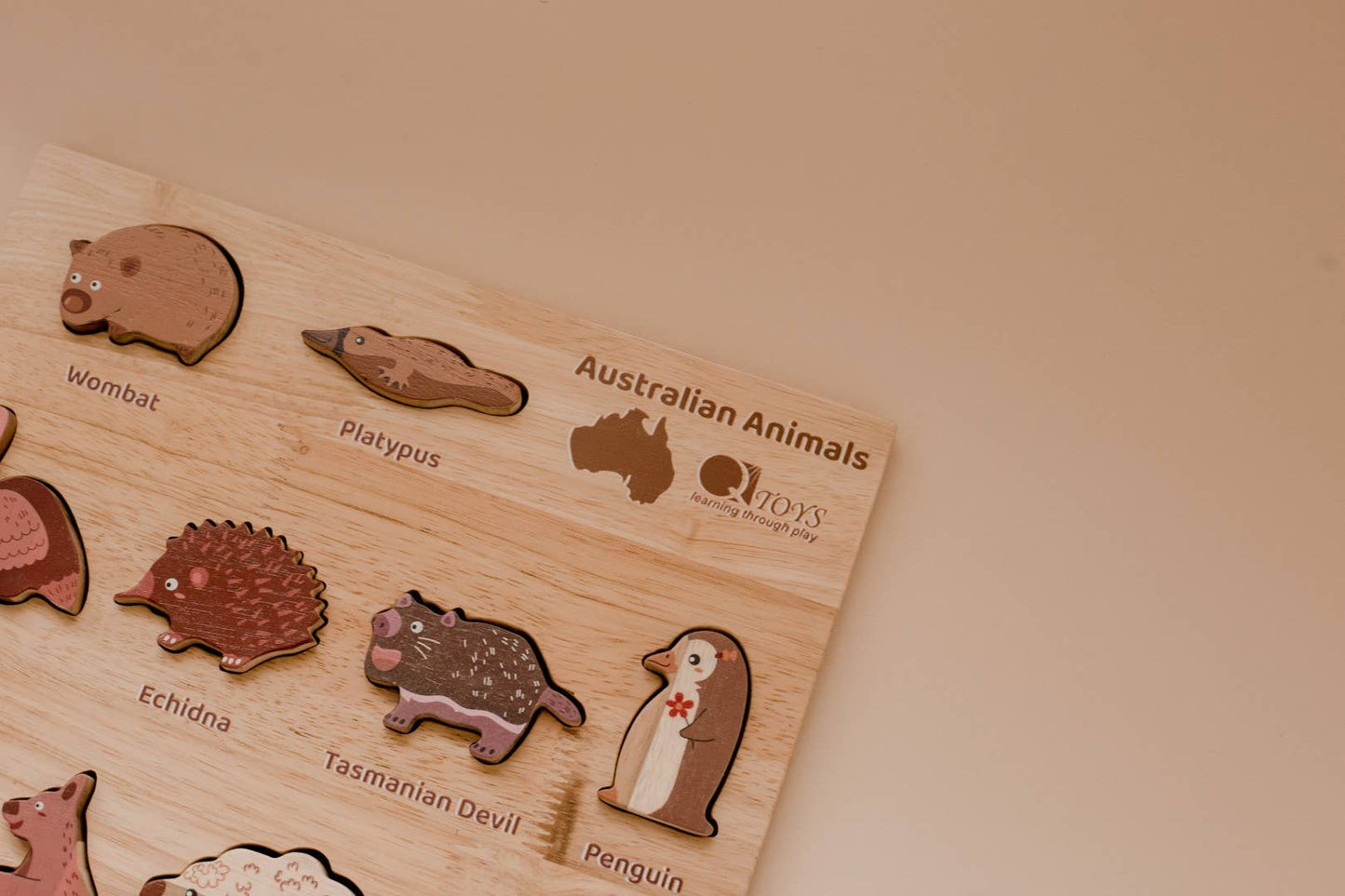 QToys - Australian Animal Puzzle and Play Set