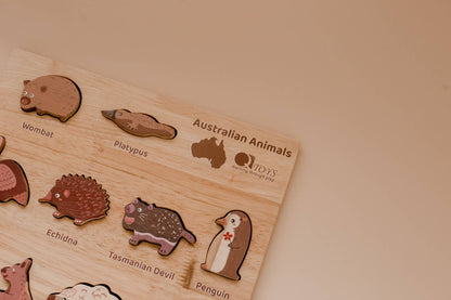 QToys - Australian Animal Puzzle and Play Set