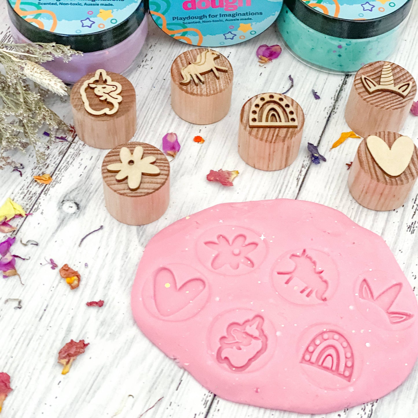 Wild Dough Playdough - Princess Pink Glitter 280g